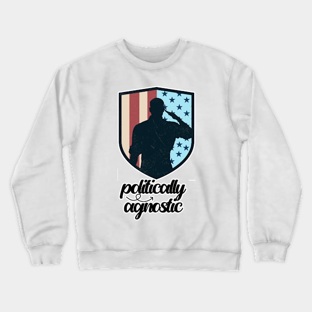 Politically Agnostic Crewneck Sweatshirt by nextneveldesign